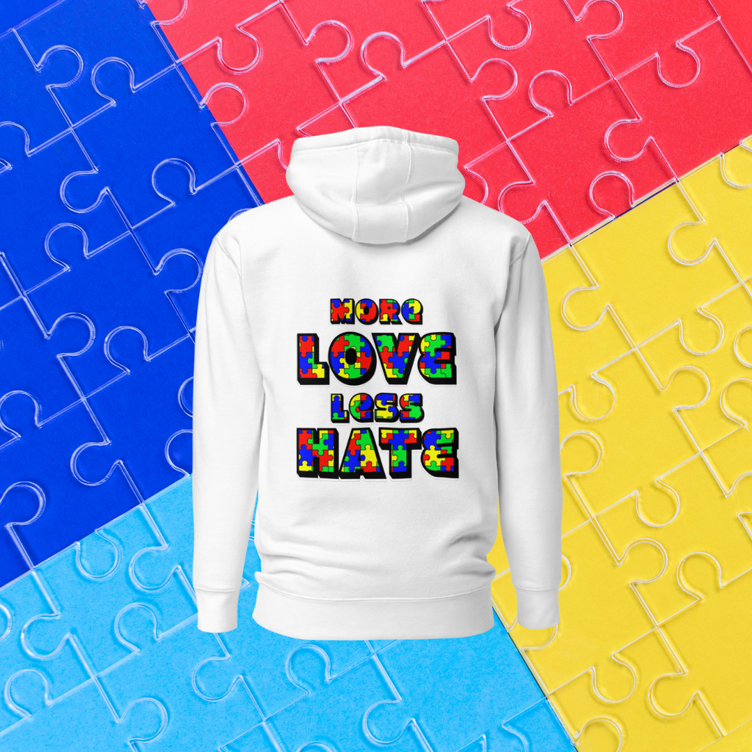 MLLH Hoodie -White - Autism Awareness